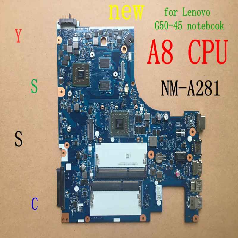 XCMCU Новый NM A281 материнская плата для ноутбука Lenovo G50 45 ноутбук PC (для amd A8 6410