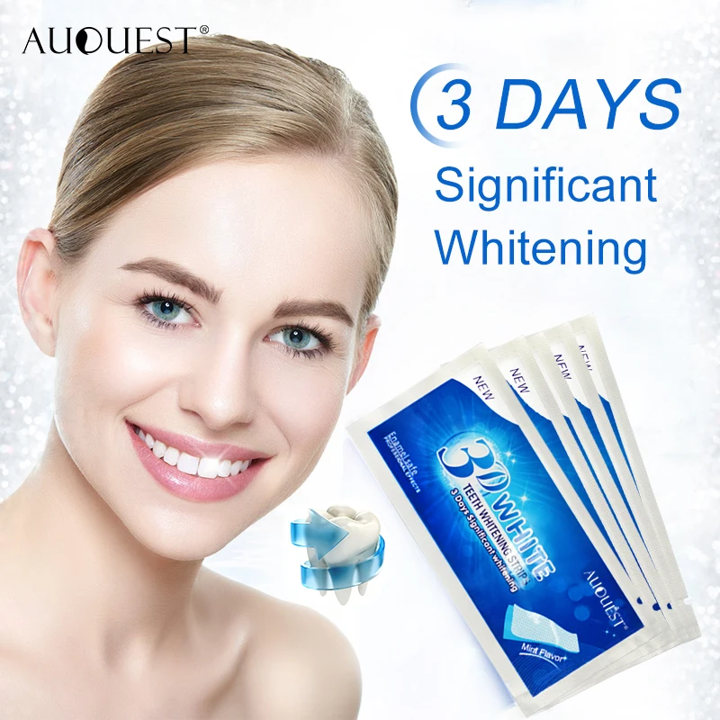 

Hot sale 3D White Gel Teeth Whitening Strips Oral Hygiene Care Teeth Strips Whitening Dental Bleaching Tool 14 pieces one set