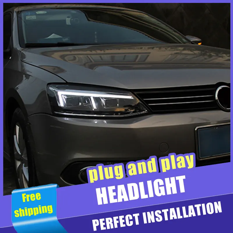 2PCS Car Style LED headlights for VW Jetta 2012 2016 for Jetta head