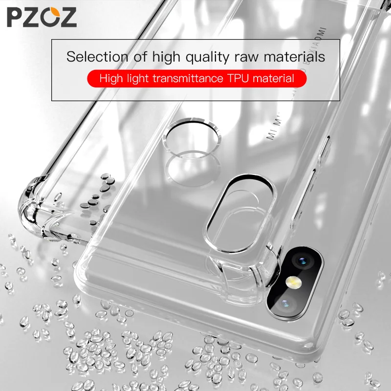 PZOZ силиконовый чехол для телефона Xiaomi mi x 2 роскошный противоударный прозрачный Xiaomi mi x 2s mi x2s прозрачный мягкий чехол из ТПУ