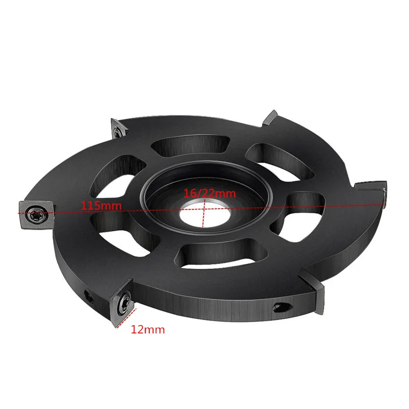 

115mm Wood Carving Disc 6 Square Round Carbide Inserts Angle Grinder Disc Wood Shaping Disc Woodworking Cutting Disc 2 Types