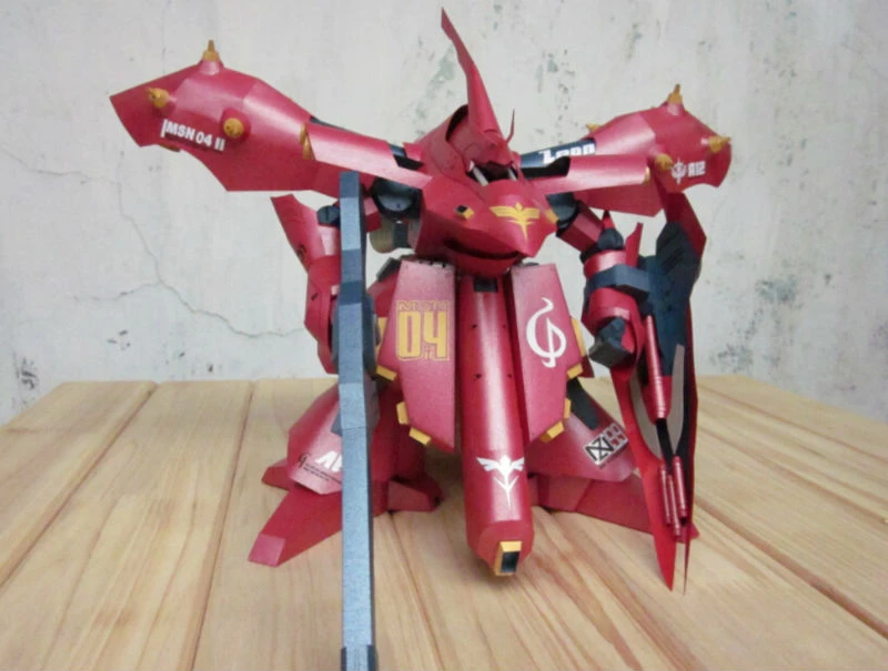 Free Shipping Gundam Msn 04ii Nightingale 3d Paper Model Diy Handmade Model Paint Paper Model Fishpaper Model Helicopter Aliexpress