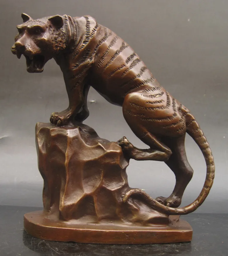 

wholesale bronze factory Copper tiger decoration tiger decoration crafts furnishings bronze tiger decoration