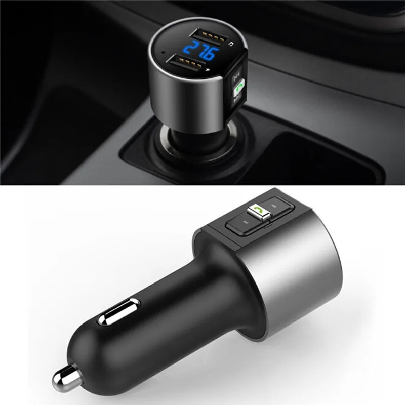 

High Quality Handsfree Auto USB Charger FM Transmitter Radio Wireless MP3 Player Bluetooth Car Kit