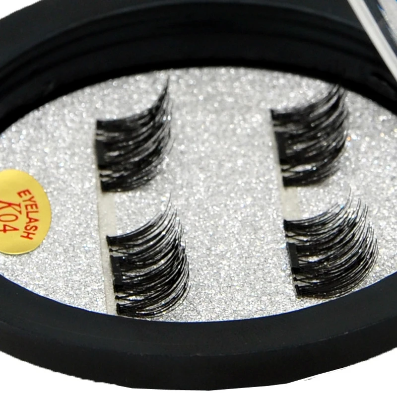 d22 Eye Lashes Magnetic Box 4pcs 3d Magnetic False Eyelashes Natural Eye Lashe Reusable Handwork False Lashes Japan Visofree 12 (13)