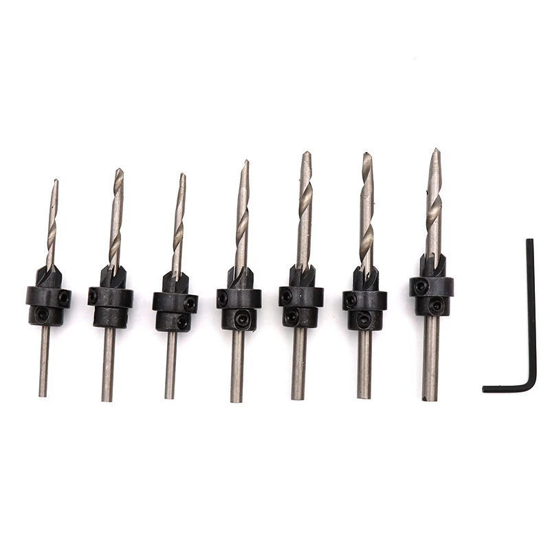 

1set Tapered Drill Countersink Bit Screw Kit Wood Hole for Woodworking GHS99