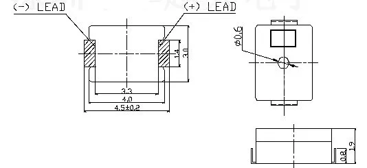 5030 SMD пассивный зуммер 4 5*3*1 9 мм напряжение 3 В Частота 2700 Гц|smd buzzer|smd passive buzzerbuzzer |