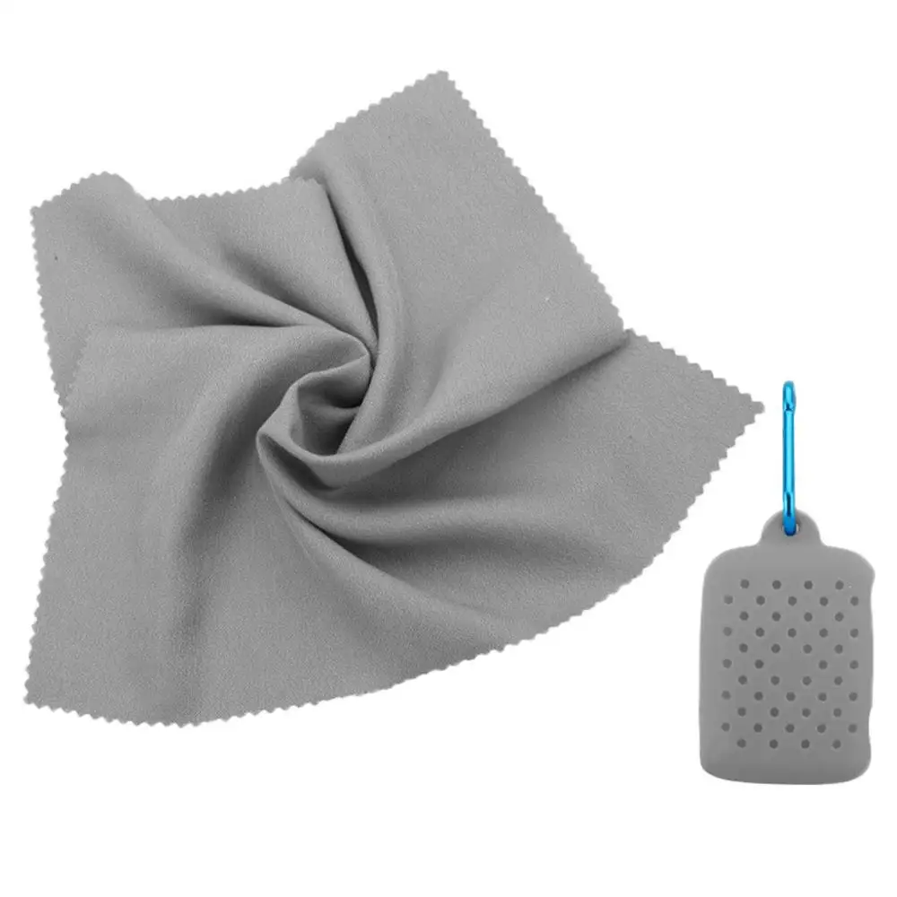 Быстросохнущие холодные полотенца из ультратонкого волокна материал спортивное полотенце охлаждающий артефакт закупка#4JY24 - Цвет: Gray