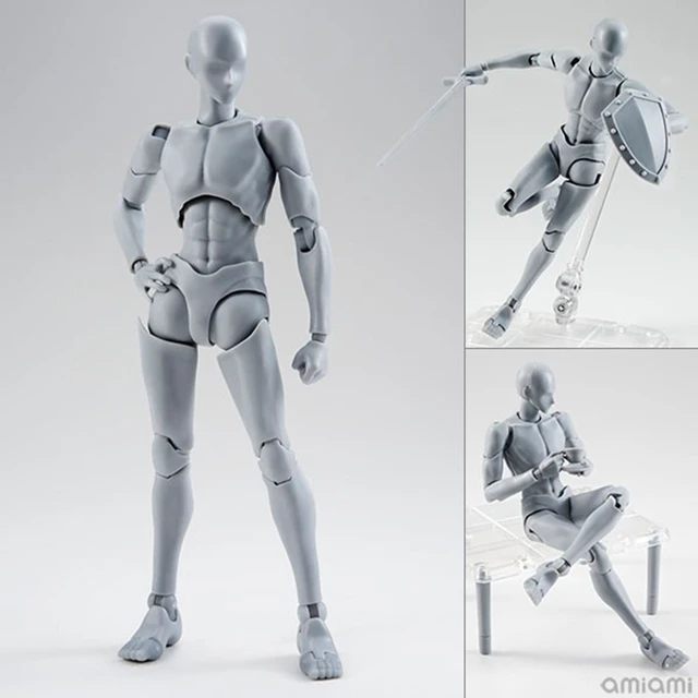 Body-Chan Body Kun Figure Drawing Mannequin for Artists PVC Body Kun and  Body Chan Set Action Figure Model Drawing Figure SHF - AliExpress