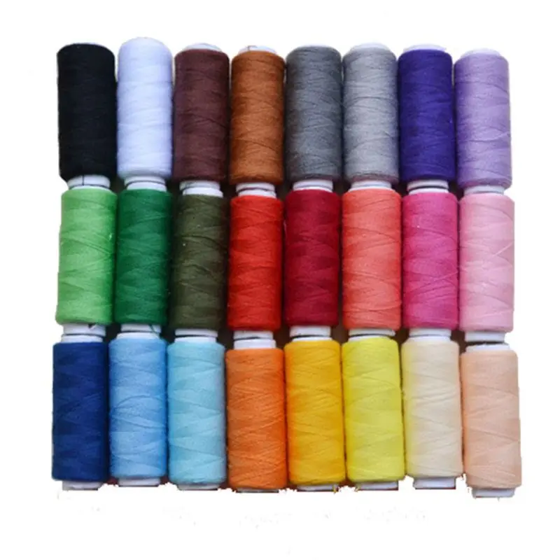 

24 Colors Sewing Threads Set 200 Yard for DIY Apparel Sewing Patchwor Embroidery Sewing Threads Apparel Sewing Accessories 24Pcs