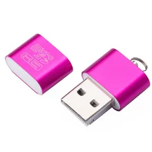 Высокоскоростной USB 2,0 интерфейс Micro SD TF T-Flash адаптер для чтения карт памяти легкий портативный мини карты памяти оптовая продажа
