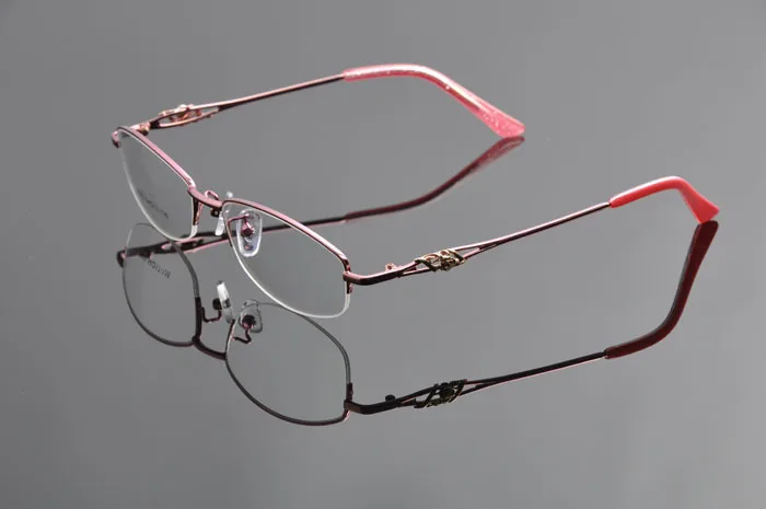 Дизайн прозрачные линзы очки новые женские металлические очки металлическая оптическая оправа Armacao de Oculos de Grau Femininos EV0924