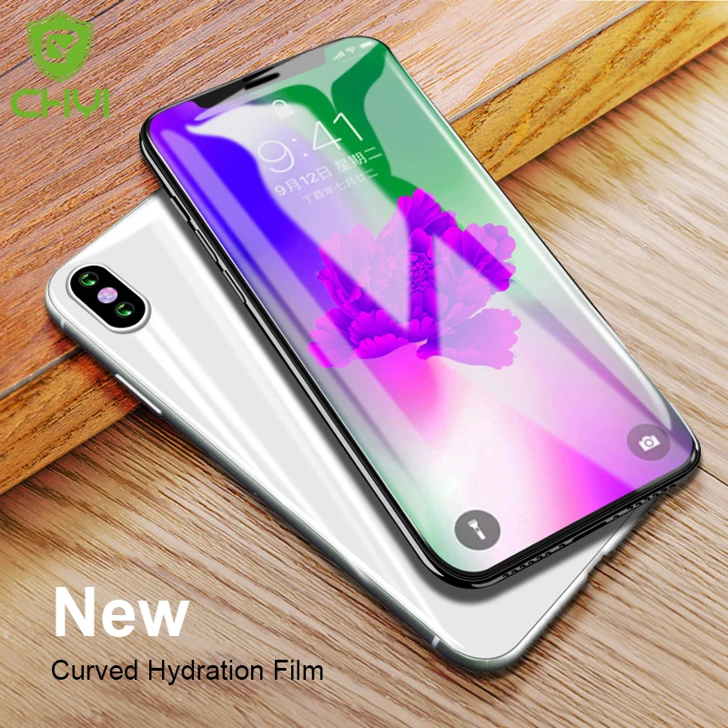 CHYI 3D изогнутая пленка для iphone 11 Pro Max 8 7 plus 6s защита для экрана Гидрогелевая пленка с инструментом не закаленное стекло для iphone XR X XS MAX