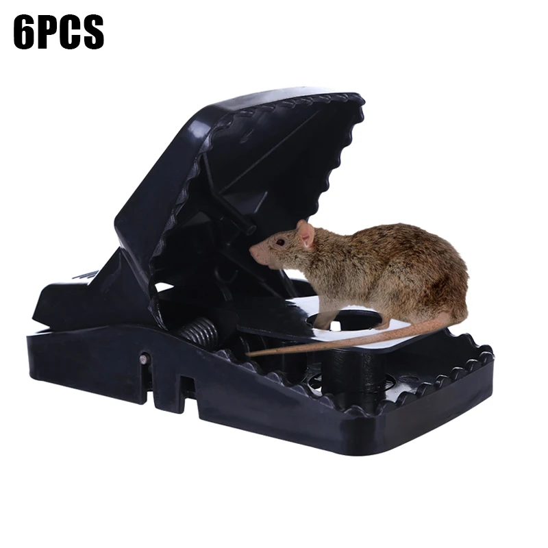 

6 Pcs Reusable Mouse Rat Trap Snap Power Rodent Killer Best Mouse Catcher LE66