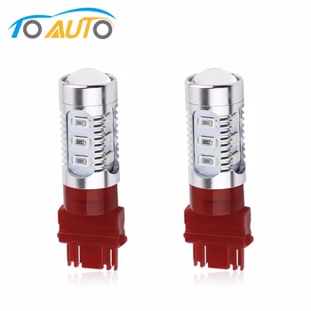 

2pcs 3156 3157 P27/7W T25 12SMD 5630 + Top 5W led chips led car light source Tail Brake Stop Light Bulbs Brilliant Red