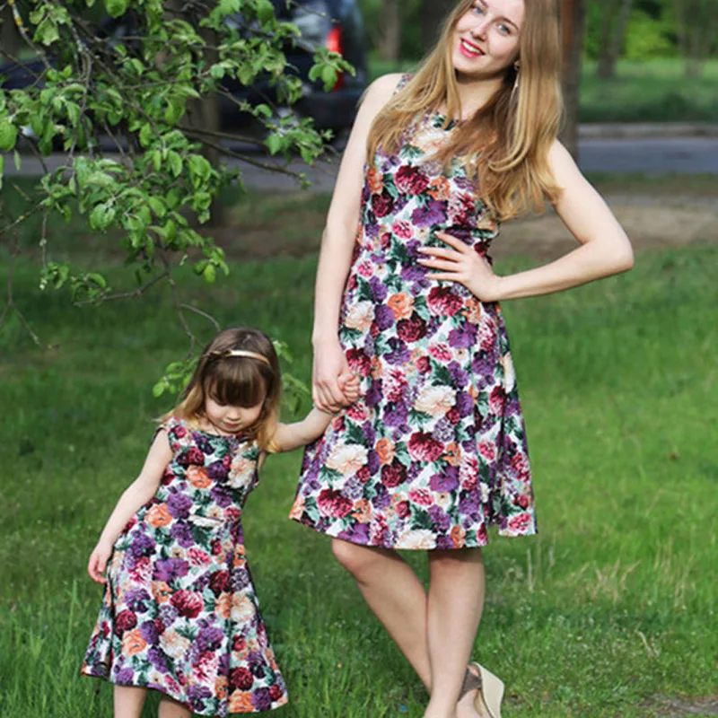 2017 Summer mother and daughter dresses matching family ...