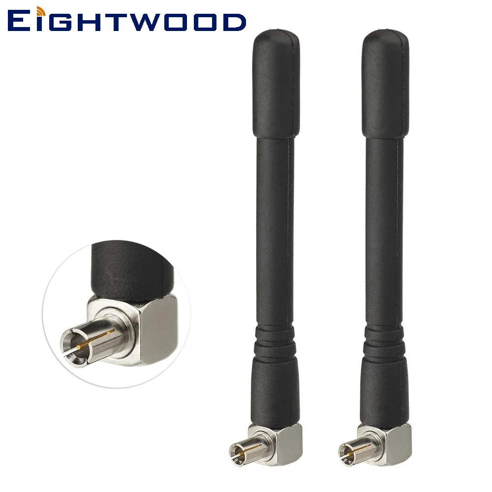Eightwood 2-Pack 4G LTE TS9 Male Omni Directionale антенна для USB модем MiFi мобильный WiFi роутер Точка