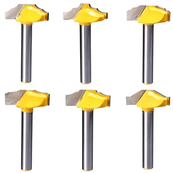 

6pcs/set Milling Cutter CNC Groove Engraving Router Bit Chamfer Trimmer Wood Mill Carving Woodworking Tool