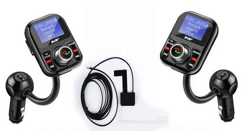 Цифровой DAB/DAB+ приемник MP3 проигрыватель TF зарядных порта USB для автомобиля Kit Bluetooth хэндс-фри ЖК-дисплей Дисплей антенна ЧМ-передатчика зарядки Порты