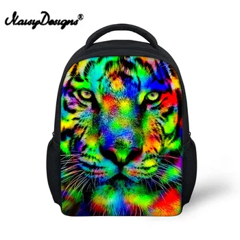 

Noisydesigns Camouflage Animal 3D Kids School Bags for girls Teenage Convenient Student Schoolbag Children Book Bag Mochila