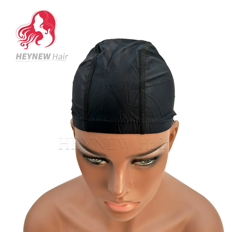 Stocking spandex dome cap for making wigs adjustable stretch hairnets nylon weaving caps black color wigs accessories 10pcs/lot