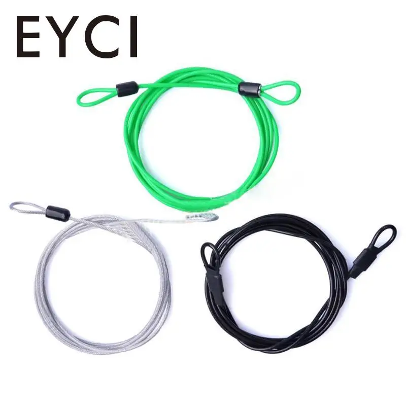 

EYCI 2017 200CM x 2.5MM Cycling Sport Security Loop Cable Lock Coiling Bicycle Bike