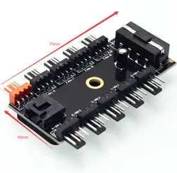 2018 черная pc 1 до 10 4PIN molex кулер вентилятор охлаждения концентратор Splitter кабель ШИМ 12 В 4PIN Питание адаптер для добычи