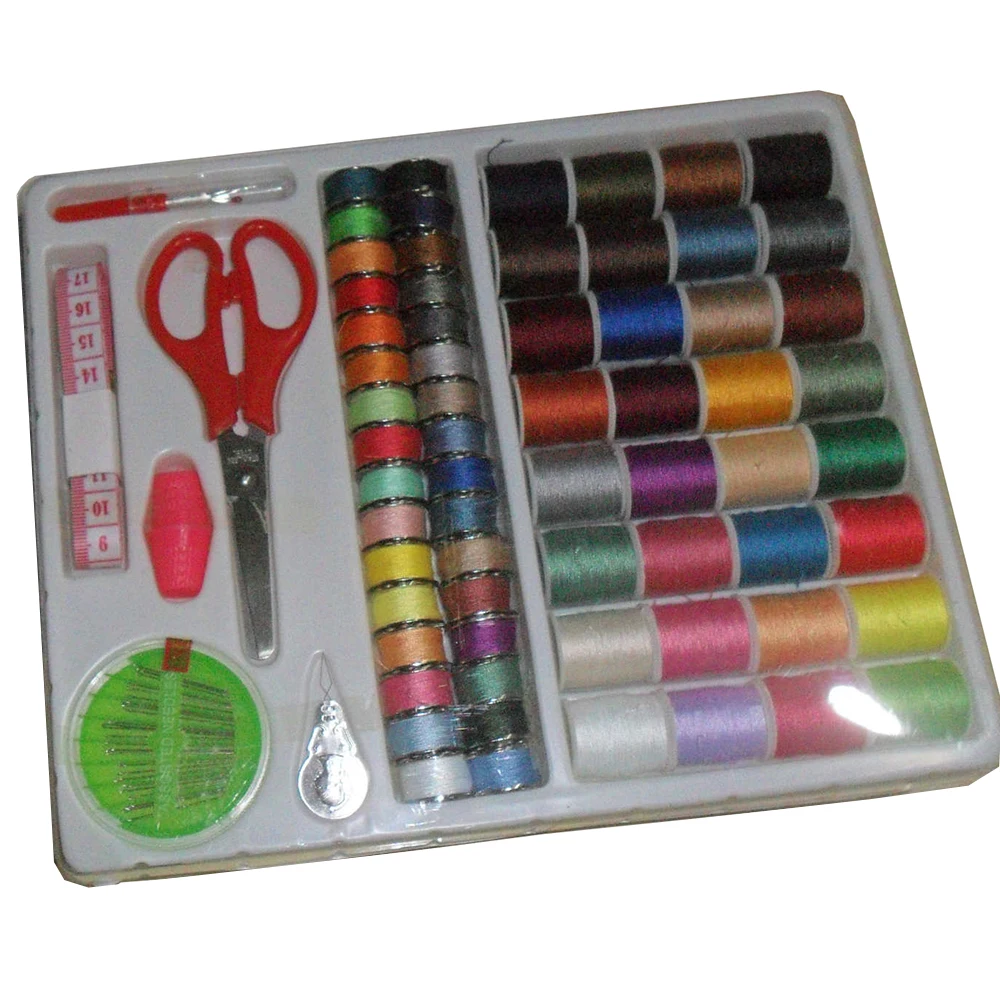 2017 64 Colors Polyester Sewing Line Thread Needle Set Travel Portable