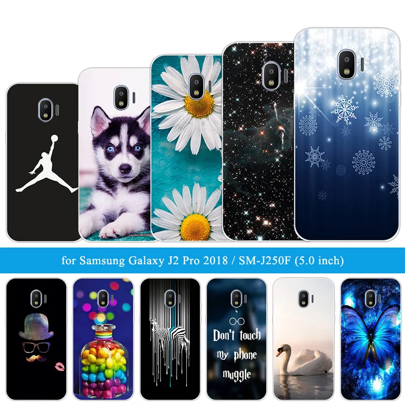 Мягкий силиконовый чехол для Samsung Galaxy J2 Pro 2018 чехлы SM-J250F/J2 | Мобильные телефоны и