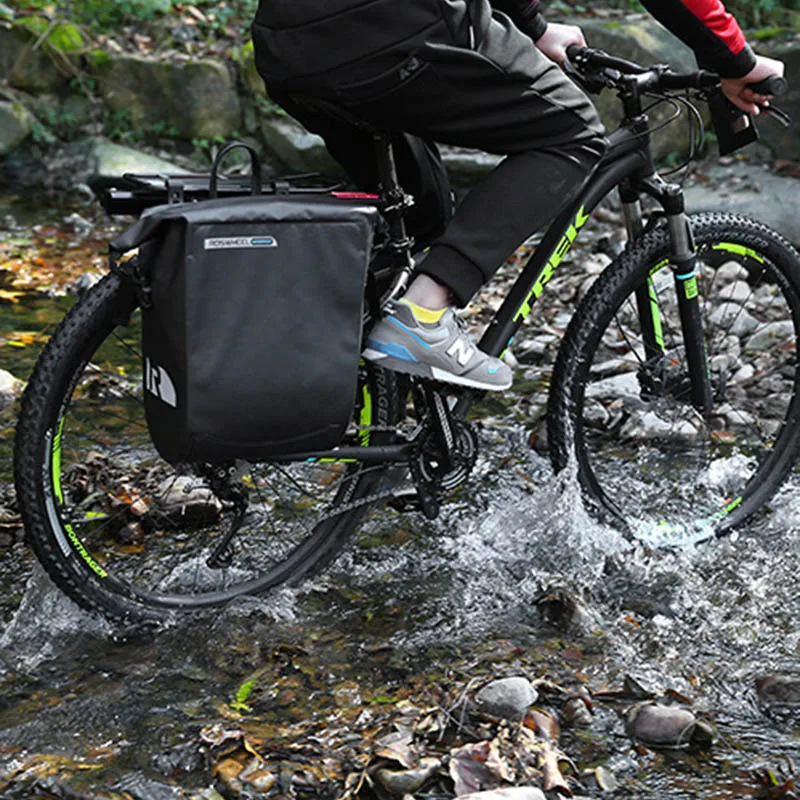 20L Bicycle Rear Rack Bags Full Waterproof PVC MTB Road Bike Camel Bag Large Trunk Cycling Pannier Single Shoulder Bag BG0086 (11)