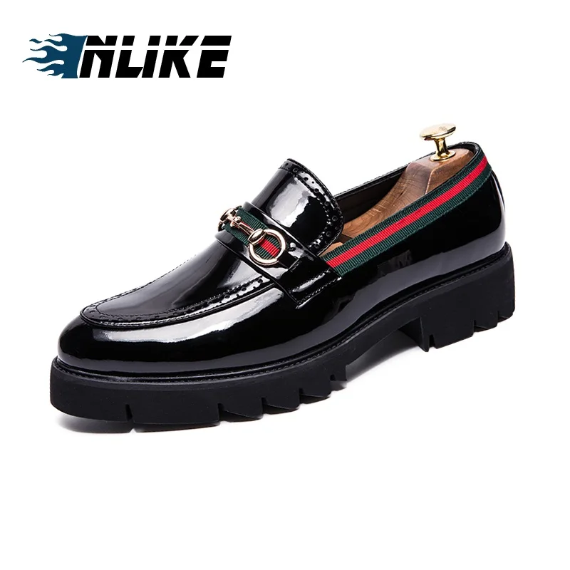 

INLIKE Men Shoes Loafers Soft Leather Shoes Men Moccasins Comfortable Casual Shoes
