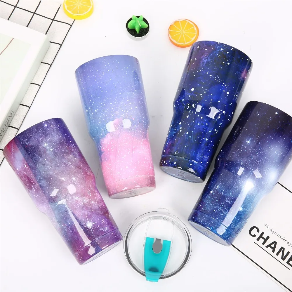 

Stainless steel insulating cup 304 automobile cup Star sky four color creative custom outdoor water cup