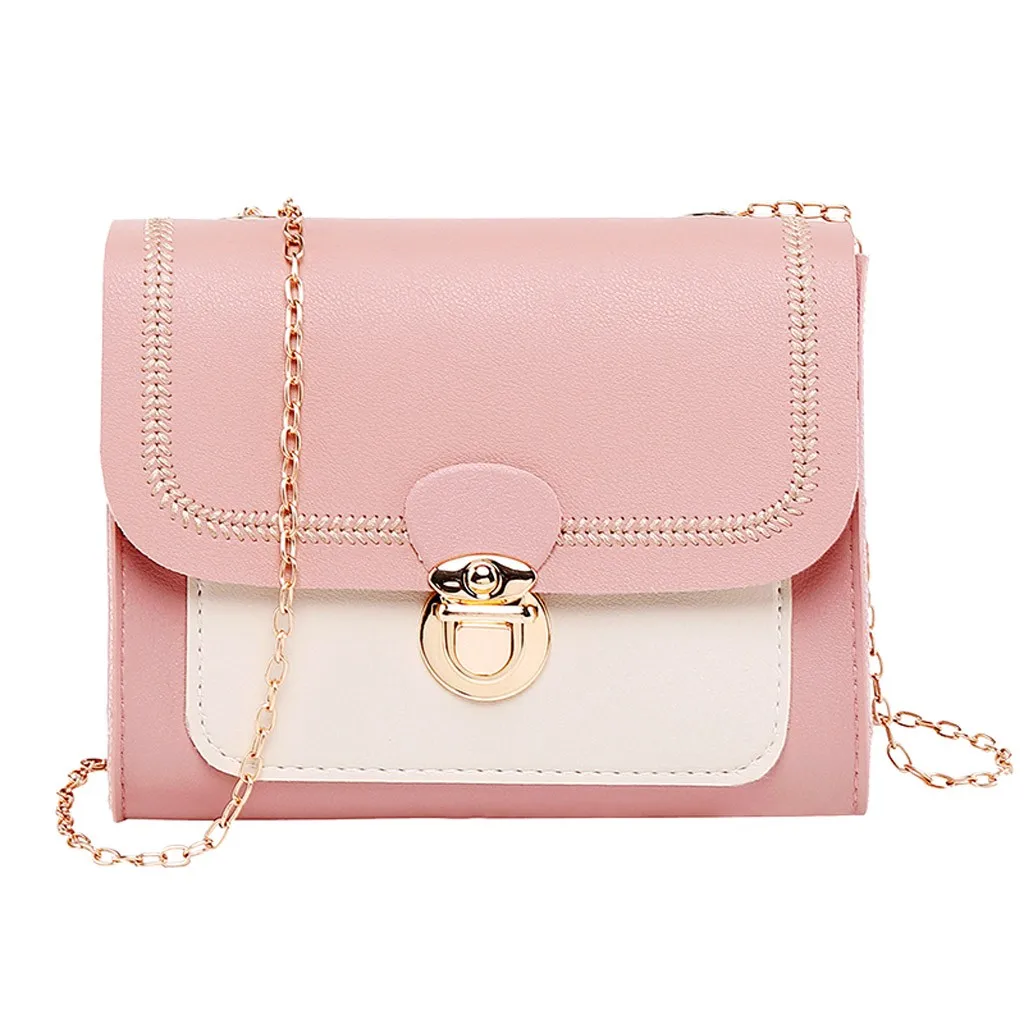 

Fashion Lady Shoulders Small Backpack Cover Letter Purse Messenger Bag Handbag 2019 High-quality PU Leather Chain Mobile Phone