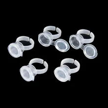 50 шт./лот кольцо для наращивания ресниц пигменты для татуажа чернила кольцевые чашки набор тату оборудование пигментный держатель Контейнер Быстрая