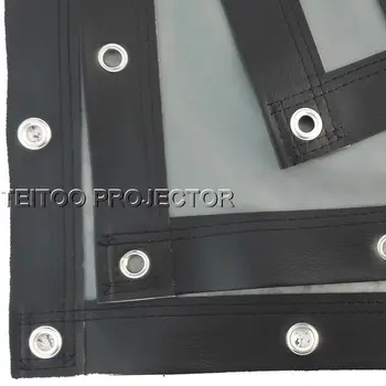 

84 Inches 16:9 PVC Soft Curtain Wall Mount Rear Profection Screen for All Portable Mobile Projectors HD Home Theater Screen