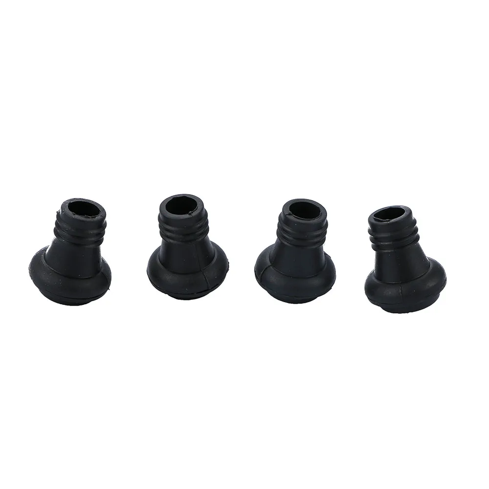 4 Pcs/set Black Rubber Vacuum Suction Bottle Stopper Heat Resistant