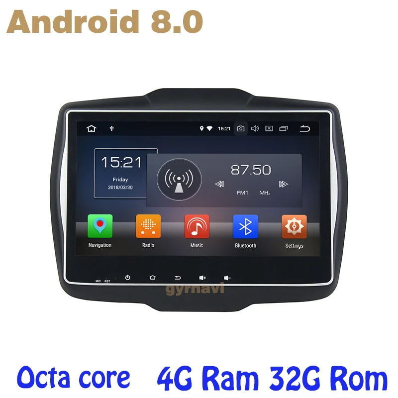 

Octa core PX5 Android 8.0 car radio gps player for jeep Renegade 2015-2017 with 4G RAM 32G ROM wifi 4g usb auto Multimedia