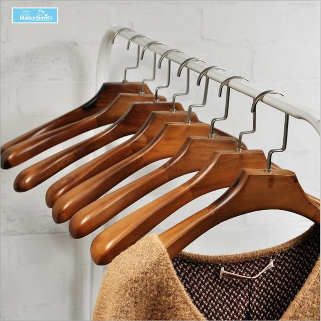 Wooden Business Suit Hanger Antique Luxury Coat Hangers High Quality