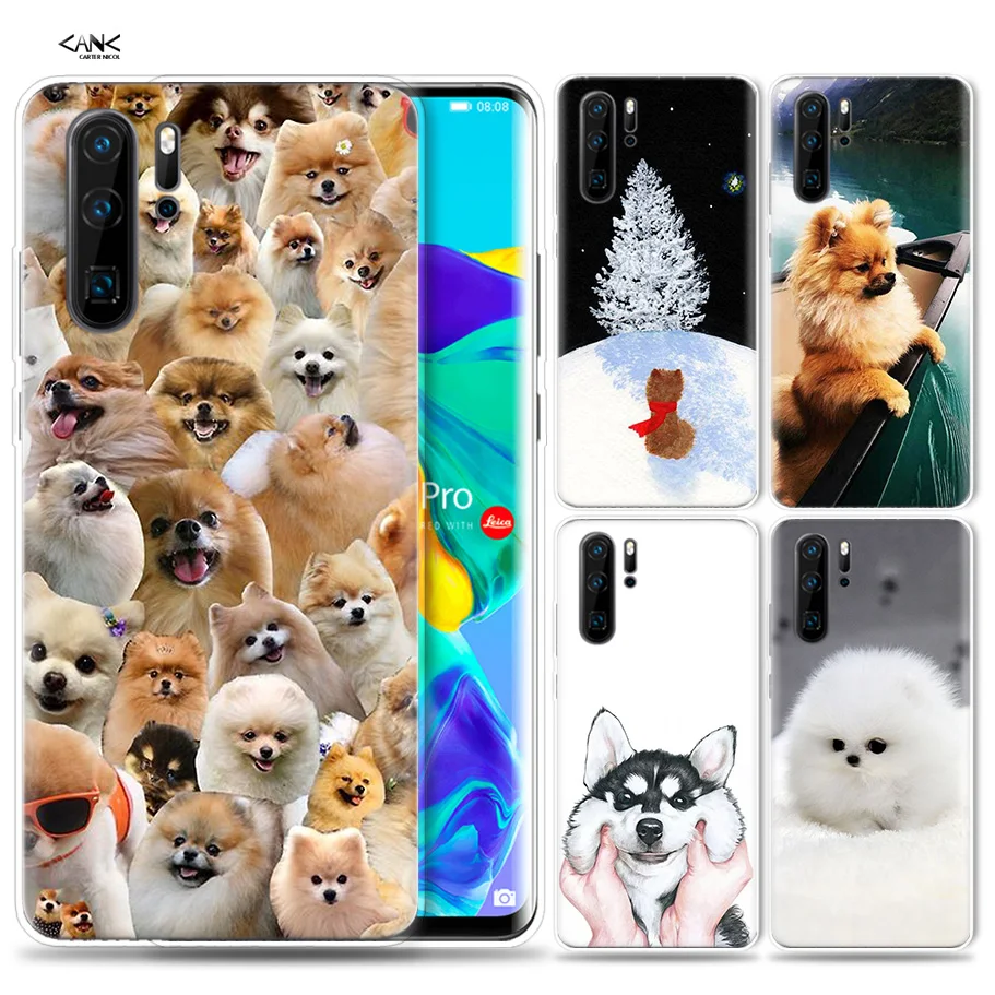 

Case for Huawei P30 P20 P10 P9 Mate 10 20 Lite Pro Mobile Cell Phone Bag P Smart Z 2019 Plus Pomeranian Pom P8 P30Pro P20lite P1