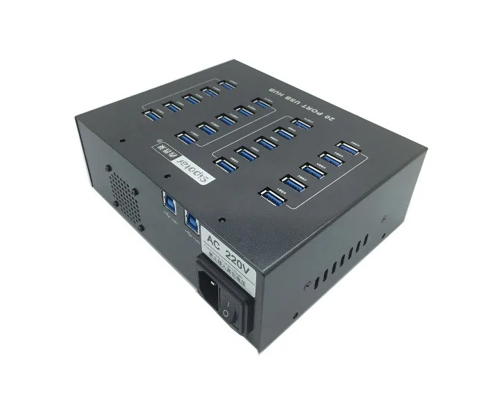 Industrial 20-Port USB 3.0 High Power Charger