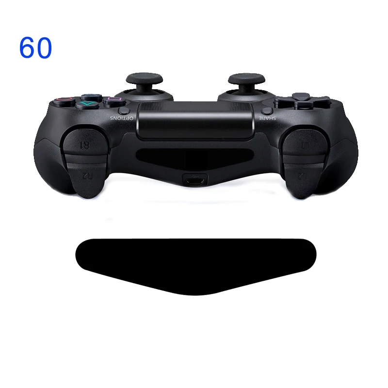 YGCDO Custom 2 PCS Game Light Bar Stickers Decal Led Lightbar Cover For Playstation Dualshock 4 PS4 Random 