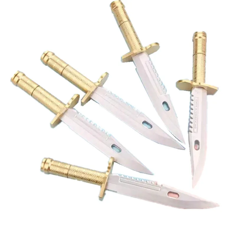 

HOT kawaii Gold Dagger Ballpoint Pens Student Ball Point Pen School Office Supplies Learning Stationery Wholesale