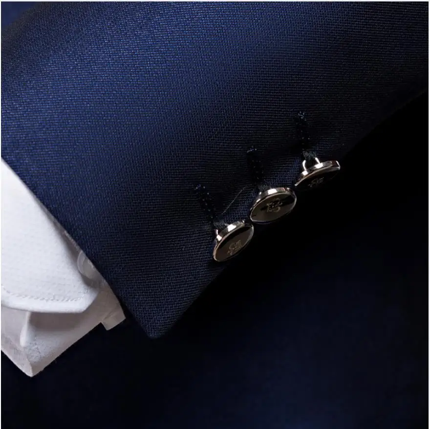 Latest Slim Fit Best Tailored Suits Wedding Navy Blue Suits Men Blazer Business Tuxedo Mens Grooming Dinner Prom Suits Coat Pant