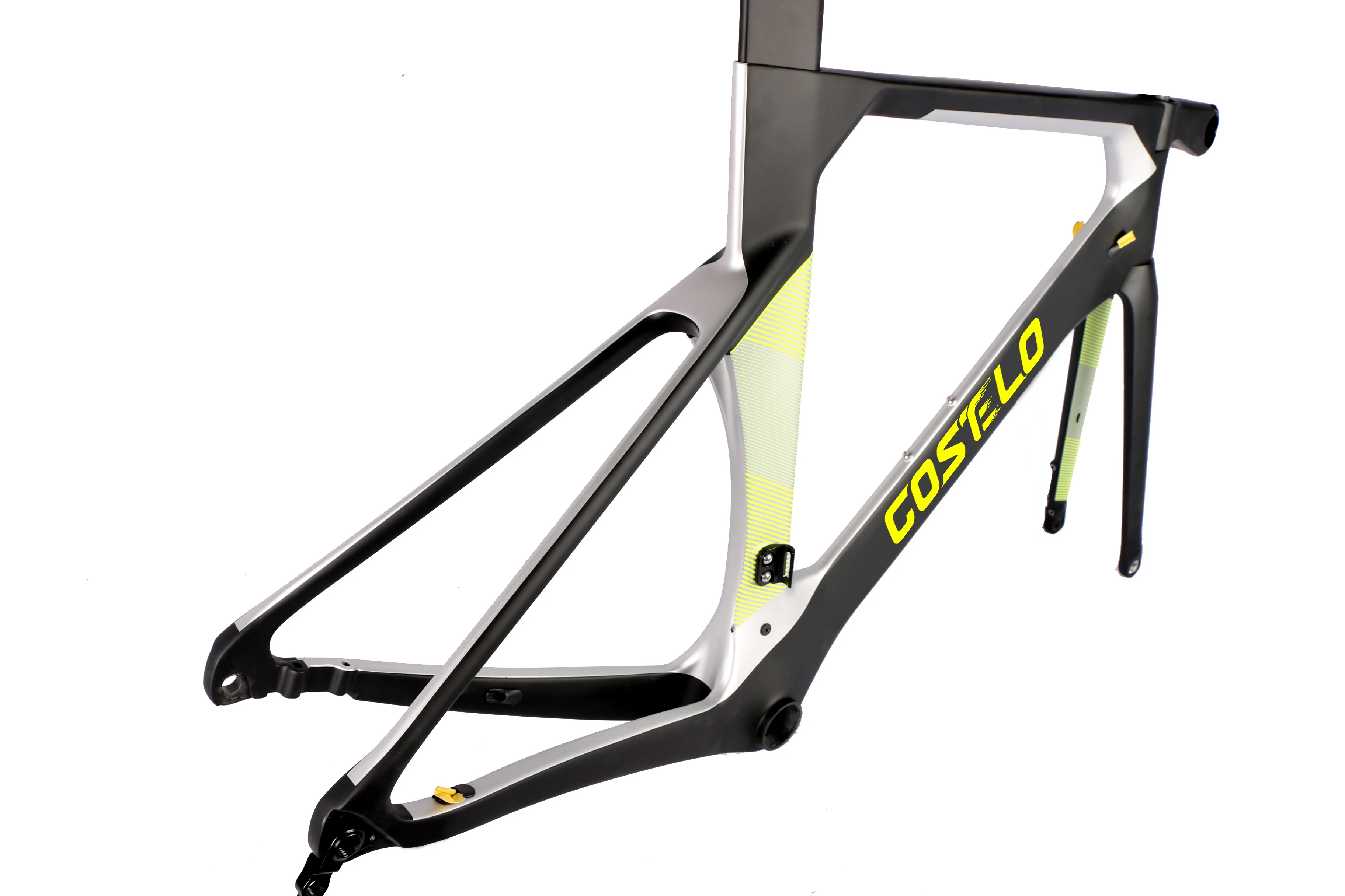 Excellent 2019 Costelo Aeromachine monocoques one piece model DISC Road Bike Frame carbon bicycle frame fork stem seatpost thru axle 5