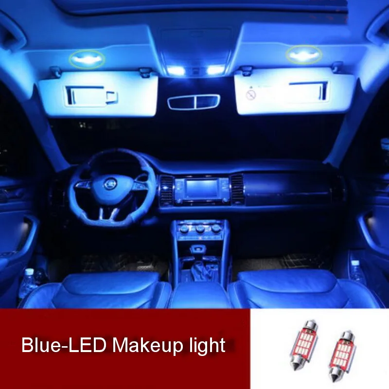 Tonlinker наклейки для SKODA KODIAQ-18 автомобильный Стайлинг 2-7 шт. белый/синий светодиодный декоративный светильник для салона автомобиля