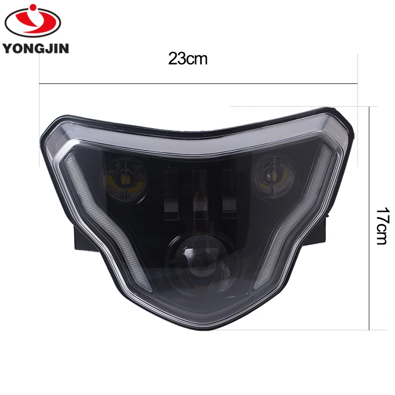 

LED Headlight High/Low Beam with Angel Eyes DRL Assembly Kit and Replacement Headlight For BMW G310GS