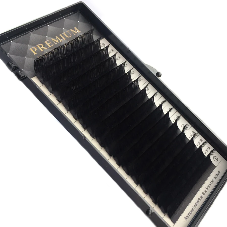 

High quality Faux Mink Eyelashes Makeup Individual Eyelashes Maquiagem Individual Lashes Soft False Eyelash 16 Rows Faux Cils
