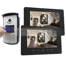 DIYSECUR 800×480 7 pulgadas Video de La Puerta Sistema de Intercomunicación Teléfono Timbre Seguridad Para El Hogar RFID LED Cámara de Visión Nocturna