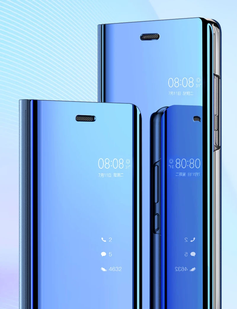 Прозрачный умный зеркальный флип-чехол для huawei P30 P20 Lite Pro mate 20X10 9 P10 P9 Plus Nova 3 3i 4 4E 5 5i чехол для телефона