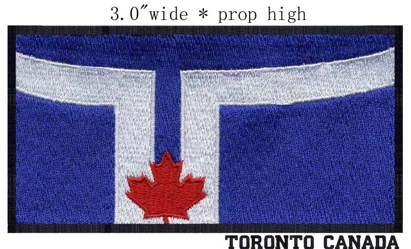 Toronto canada flag 3wide embroidery patch for costuraroupa de Toronto canada flag 3wide embroidery patch for costuraroupa de
